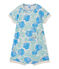 Baby boy's print romper BELUGA grey/MULTICO white