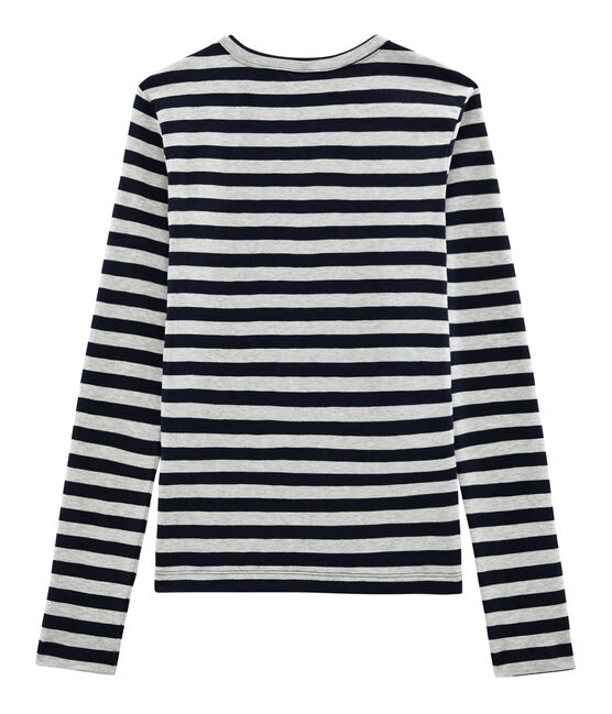 Women's Long-Sleeved Iconic T-Shirt SMOKING blue/BELUGA grey