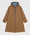 Women's long raincoat in two colours ROCHE brown