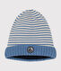 Babies' fleece-lined knitted hat