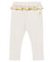 Baby Girls' Ruffled Leggings MARSHMALLOW white/OR yellow