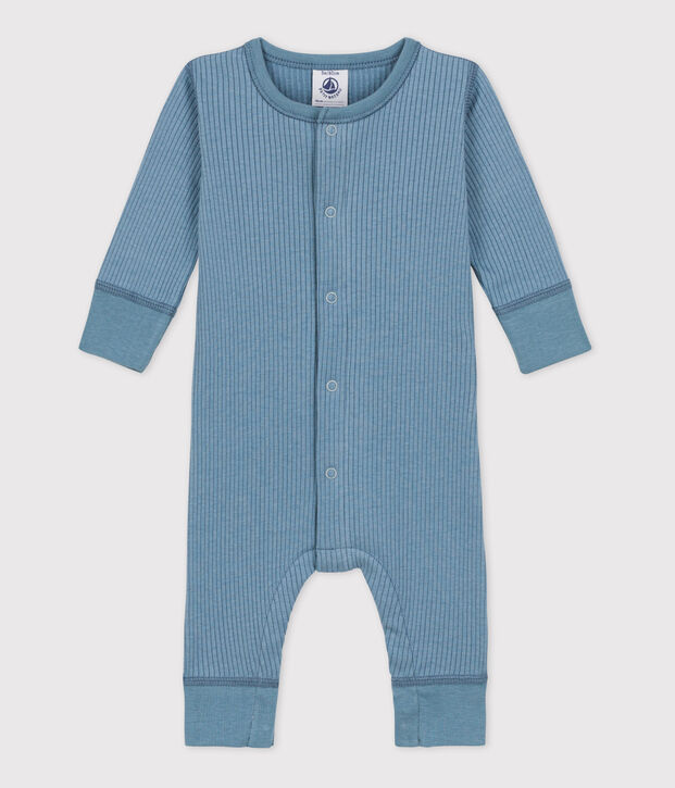 Babies' Ribbed Jumpsuit blue