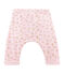 Unisex baby's trousers VIENNE pink/MULTICO white