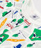 Children's Short Cotton Paris Print Pyjamas MARSHMALLOW white/MEDIEVAL blue/MULTICO