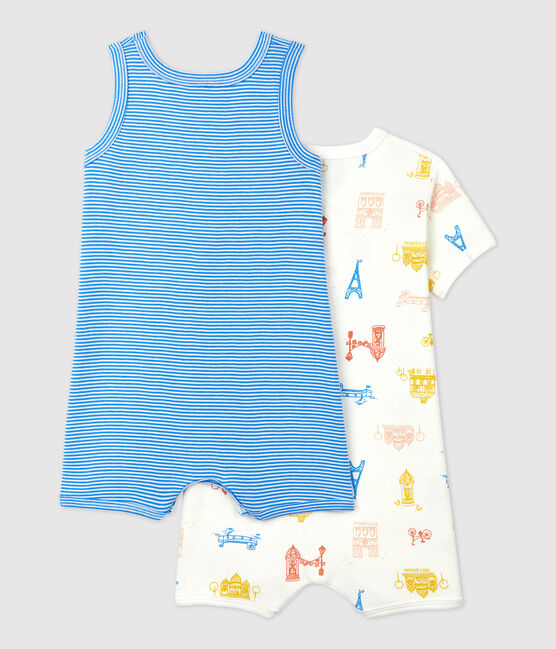 Babies' Paris-Themed Cotton Playsuits - 2-Pack variante 1