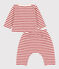 Stripy Cotton Terry Clothing - 2-Piece Set AVALANCHE white/STOP