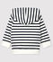 Baby Boys' Jersey Hoodie MARSHMALLOW white/SMOKING blue