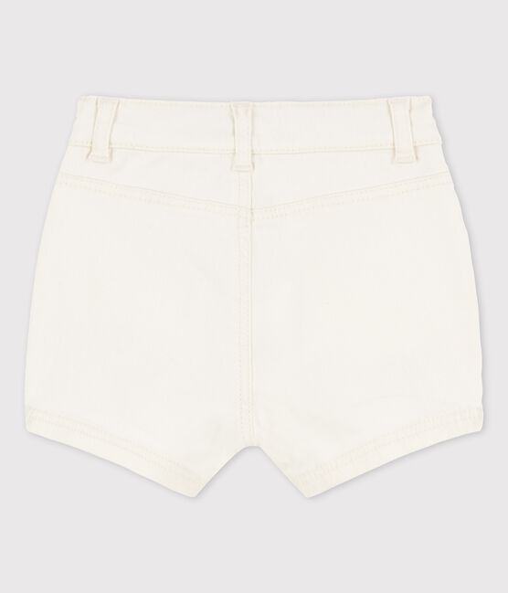 Babies' Denim Shorts AVALANCHE Ecru