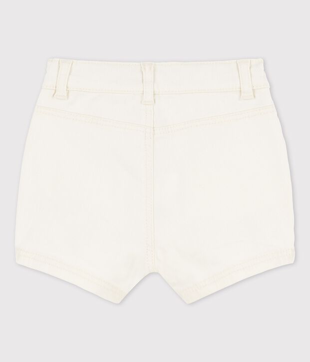 Babies' Denim Shorts Ecru