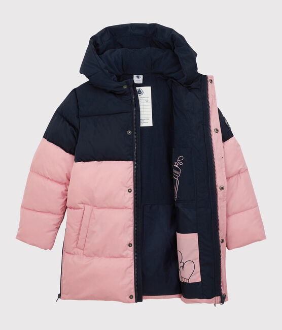 Unisex Long Coat SMOKING blue/CHARME pink