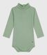 Babies' plain cotton rollneck body