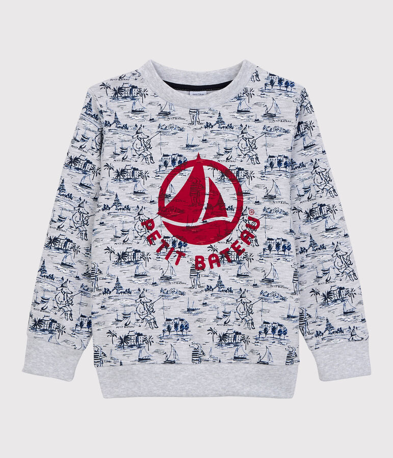 Boys' Fleece Sweatshirt grey/multicolor