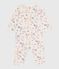 Babies' footless printed cotton pyjama suit MILK /MULTICO