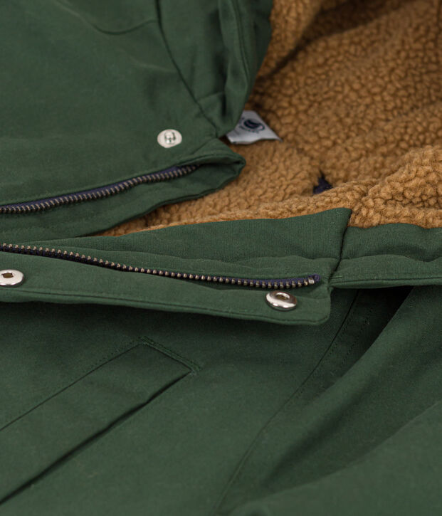 Children's unisex parka green