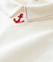 Baby boy's long sleeved blouse bodysuit MARSHMALLOW white
