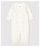 Babies' Cherry Pattern Organic Cotton Jumpsuit/Sleeping Bag MARSHMALLOW white/MULTICO white