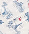 Children's short Paris print cotton pyjamas MARSHMALLOW white/MULTICO white
