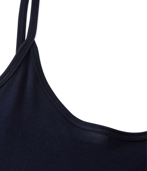 Chemise &agrave; bretelles femme en coton l&eacute;ger blue