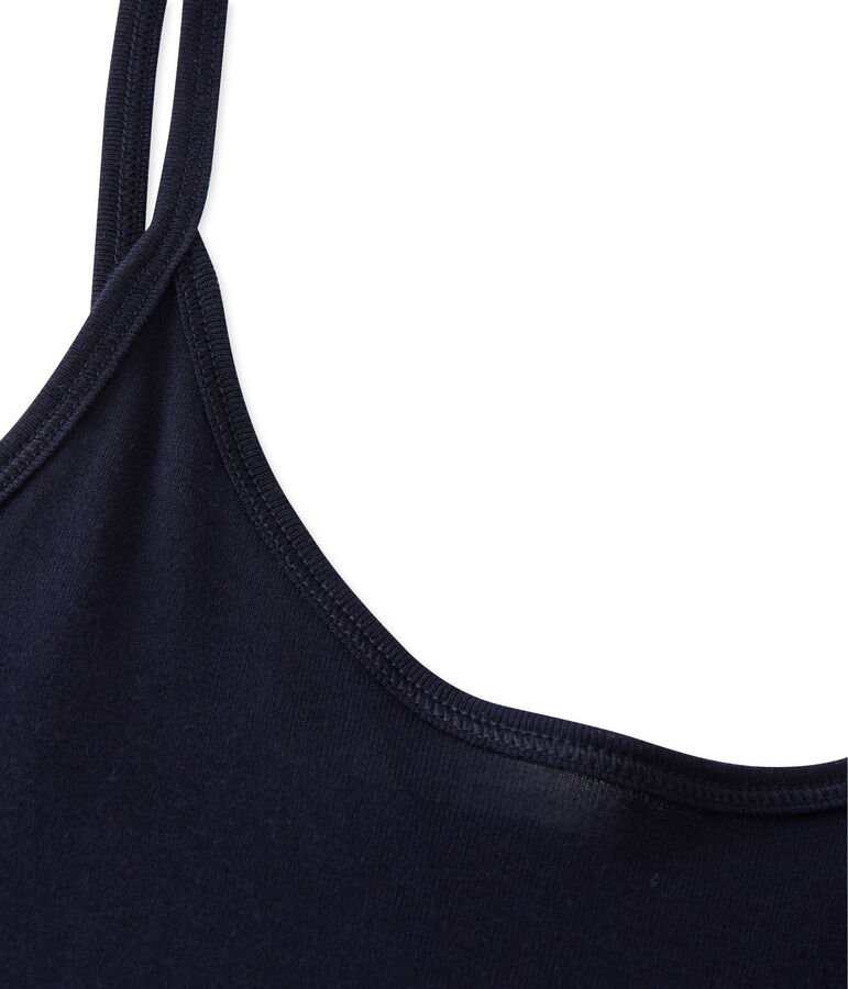 Chemise &agrave; bretelles femme en coton l&eacute;ger blue