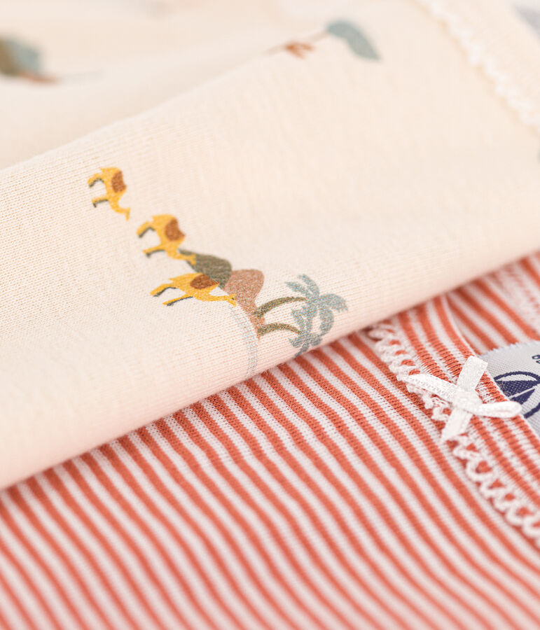 Girls' Animal Themed Cotton Strappy Vests - 2-Pack multicolor