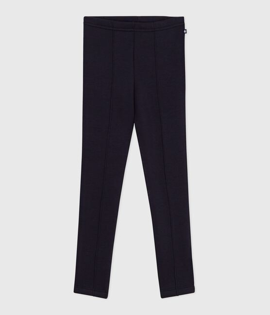 Children's legging-style fleece trousers SMOKING blue