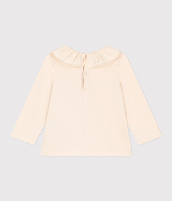 Babies' Long-Sleeved Jersey Blouse AVALANCHE Ecru