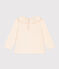Babies' Long-Sleeved Jersey Blouse AVALANCHE Ecru