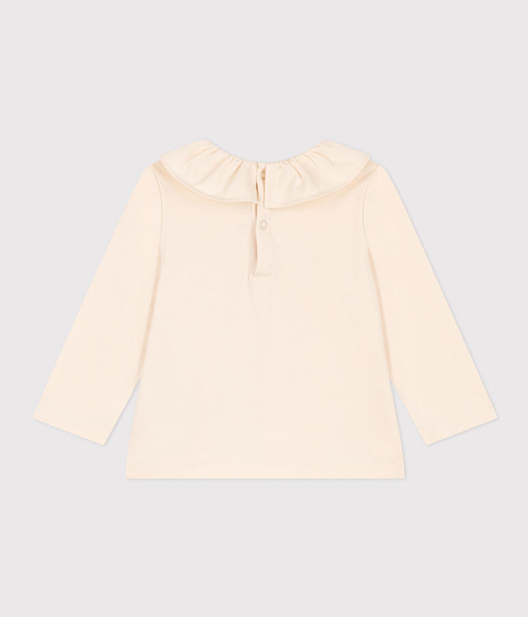 Babies' Long-Sleeved Jersey Blouse Ecru