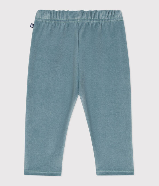 Babies' trousers in plain terry velour GOBELIN
