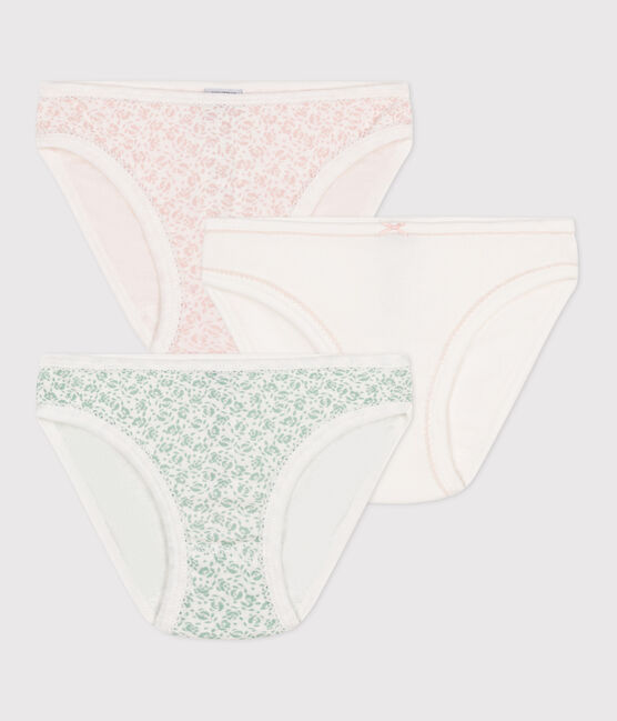Children's flower-patterned cotton pants - 3-pack variante 1
