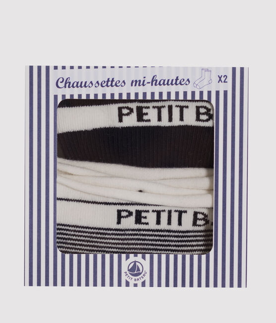 Set of 2 pairs of women's socks SMOKING blue