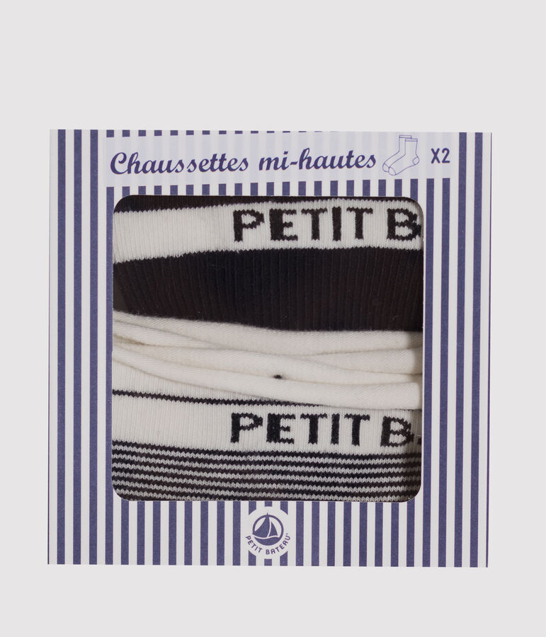 Set of 2 pairs of women's socks blue