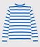 Women's Navy Cotton Jumper MARSHMALLOW white/DELFT blue