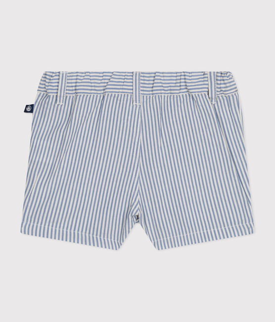 Babies' Seersucker Shorts GAULOISE /MARSHMALLOW