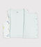 Babies' sleeveless reversible dragon-print cotton cardigan white/multicolor