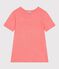 Women's short-sleeved plain cotton T-shirt pink
