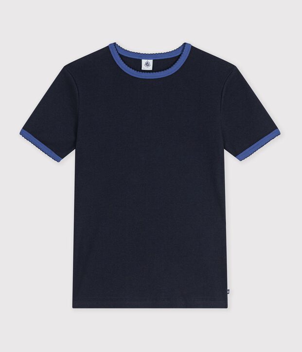 Women's short-sleeved plain cotton T-shirt SMOKING