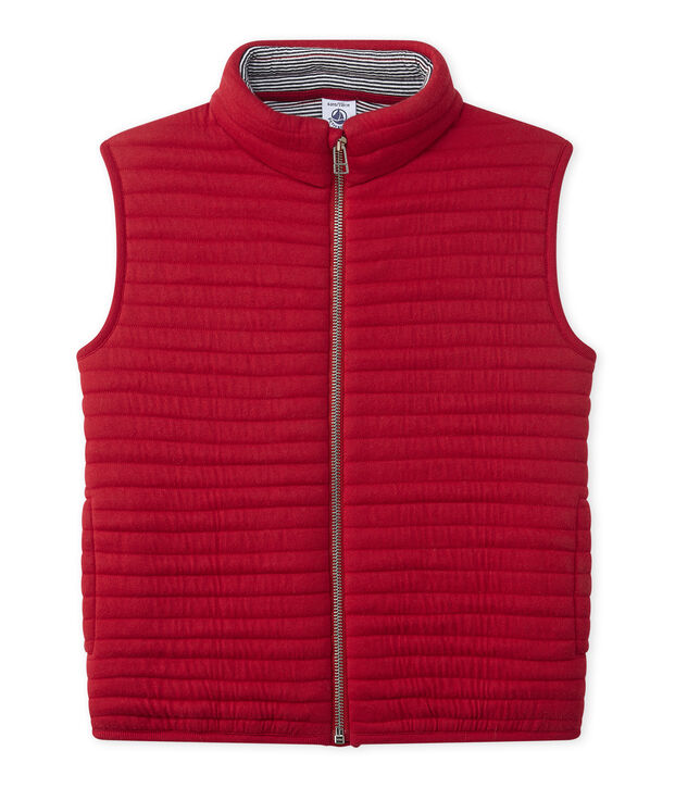 Sleeveless jacket red