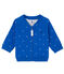 Cardigan bébé garçon en tubique DELFT blue/LAIT white