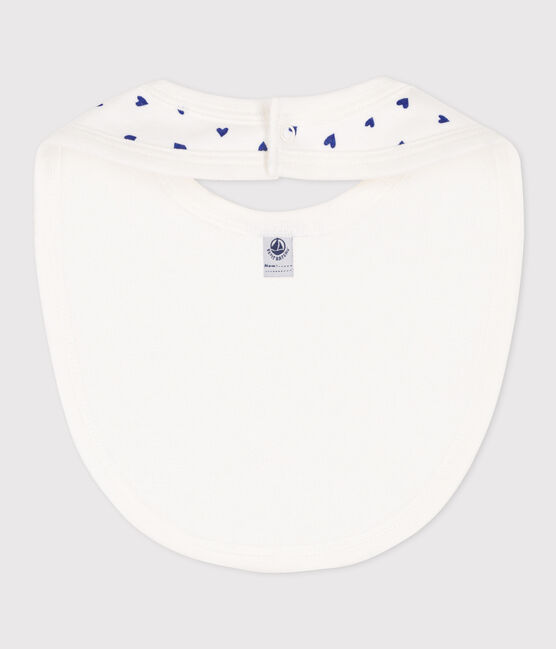 Cotton bib MARSHMALLOW white/NEWBLEU
