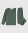 Children's Unisex Brushed Terry Pyjamas VALLEE green
