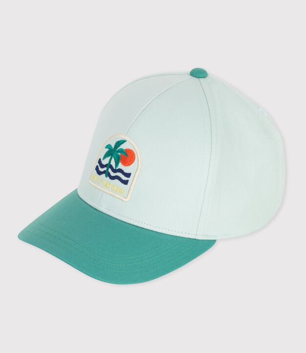 Children's cotton cap blue/multicolor