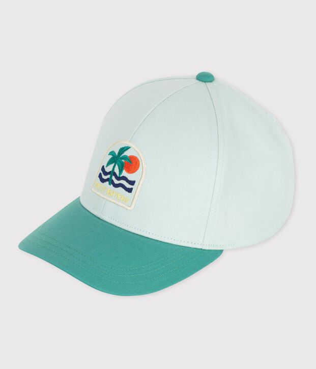 Children's cotton cap blue/multicolor