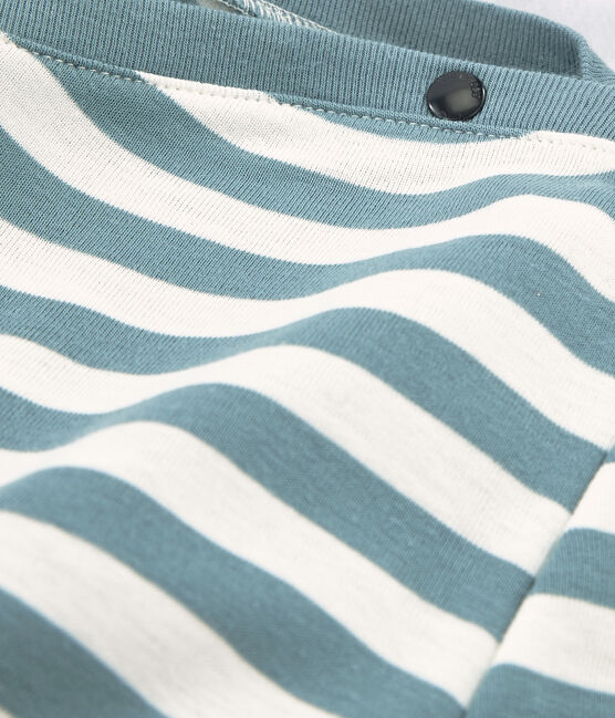 Women's long-sleeved t-shirt FONTAINE blue/MARSHMALLOW white