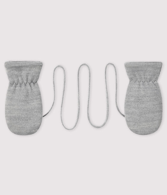 Baby's unisex fleece-lined mittens SUBWAY CHINE grey