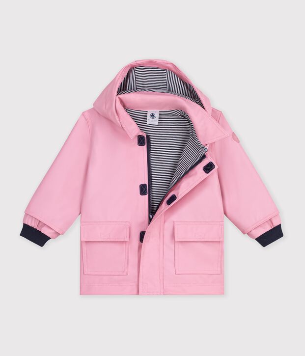 Babies' iconic plain raincoat pink