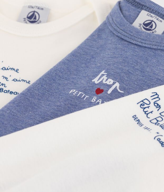 Babies' Long-Sleeved Bodysuit - 3-Pack multicolor