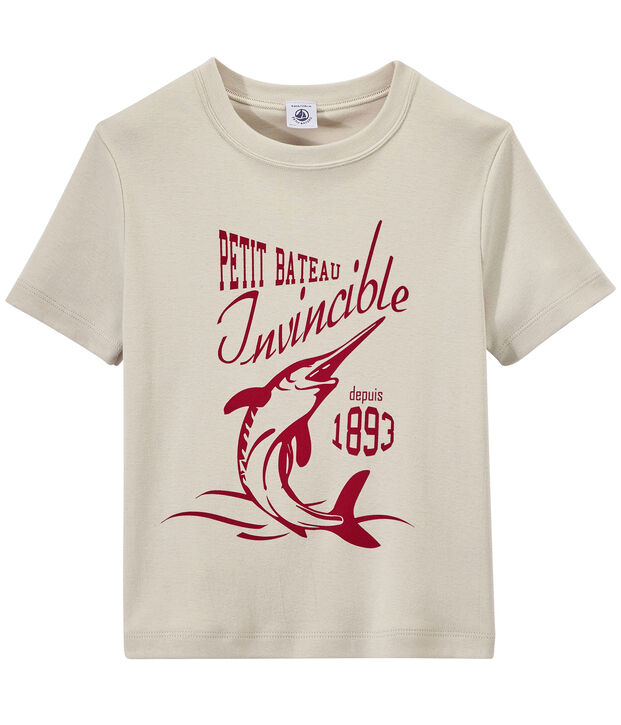 Boys' T-shirt with motif Feta white