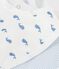 Pack of whale print cotton bibs for babies multicolor
