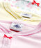 Set of three baby girl's sleepsuits LOT white